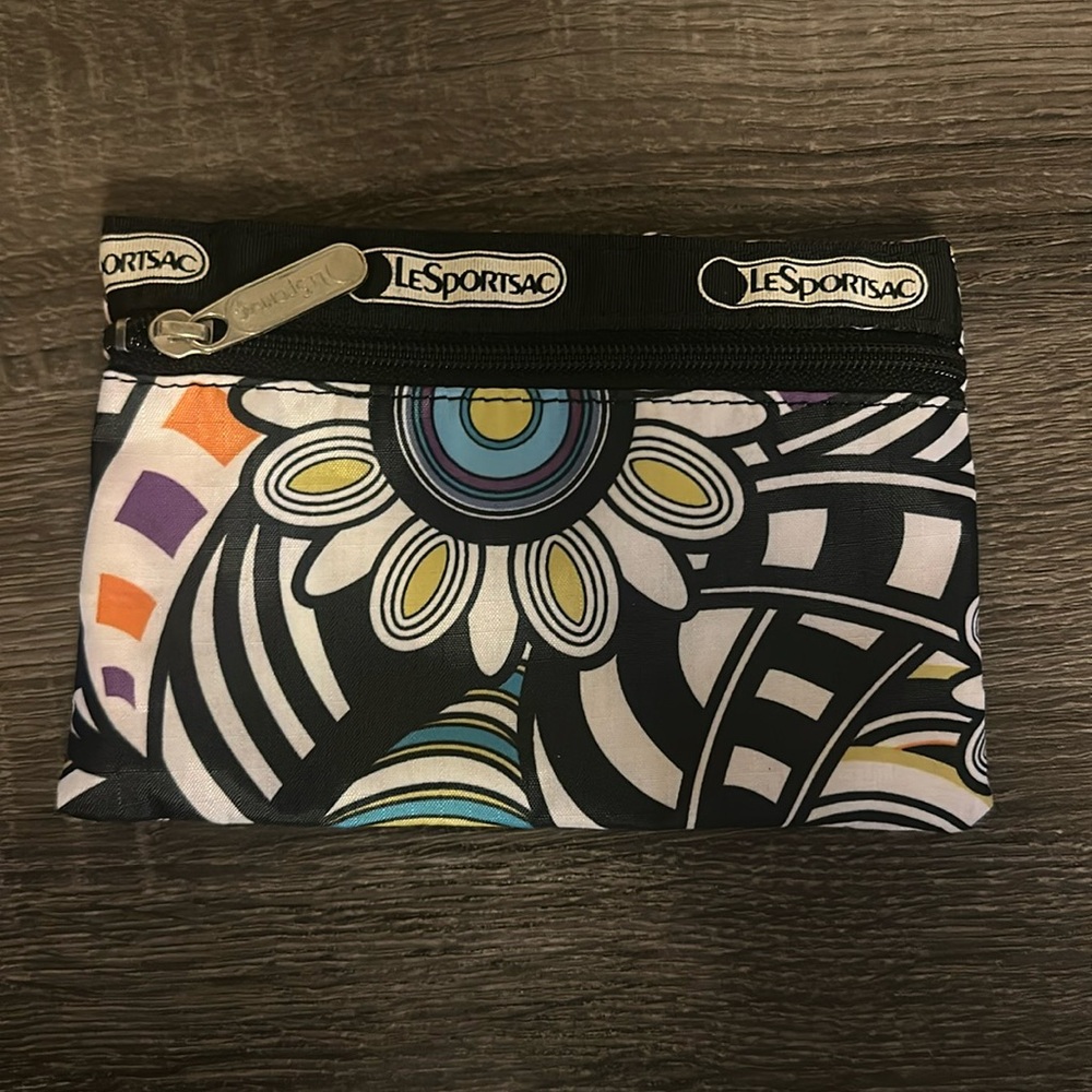 LeSpprtSac Zippered Cosmetics Pouch - EUC
